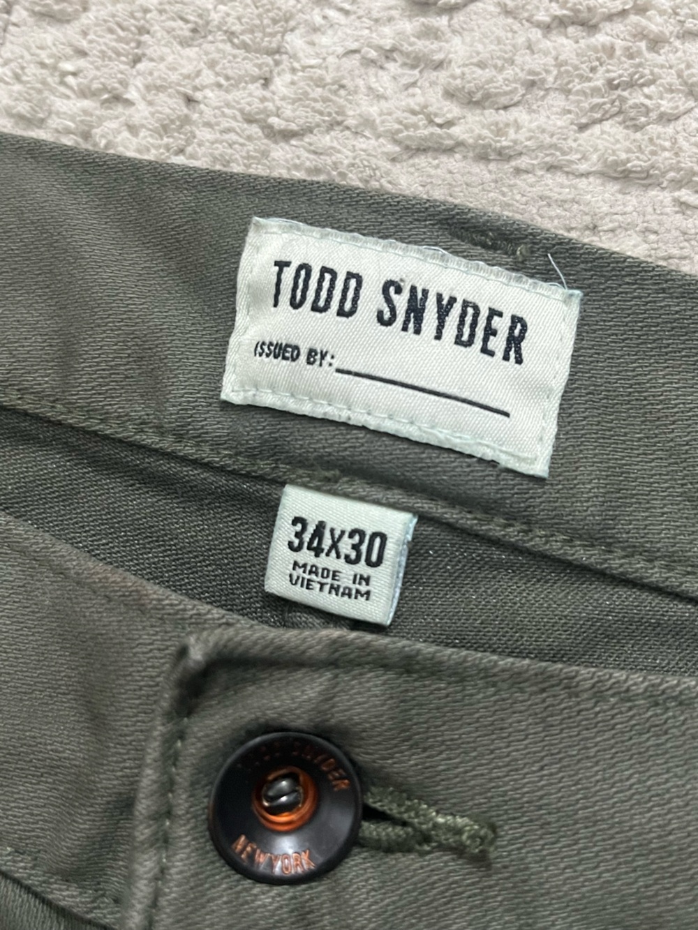 Todd Snyder Slim Fit 5 Pocket Stretch Chino - Picture 5 of 7